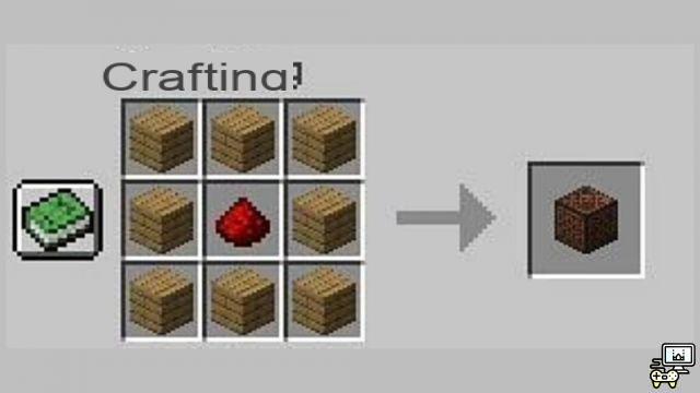 Come creare un blocco note in Minecraft?