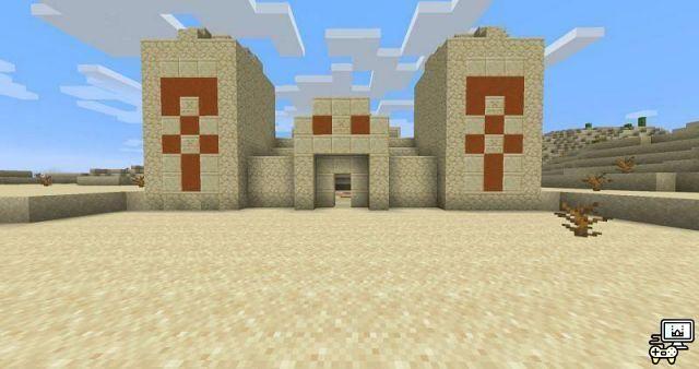 What can you find inside desert temples in Minecraft?
