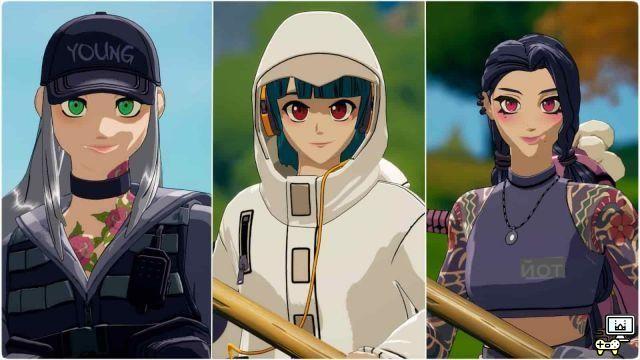 Paquete de infiltración cibernética de Fortnite Temporada 7: Regreso del paquete de máscaras de anime