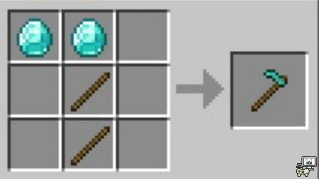 Come fare una zappa di diamante in Minecraft?
