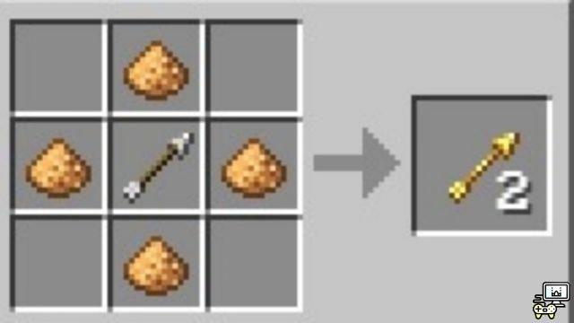 How to make a spectral arrow in Minecraft?