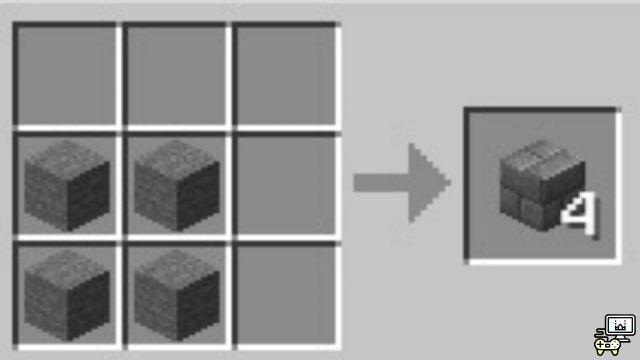 Come realizzare mattoni di pietra in Minecraft?