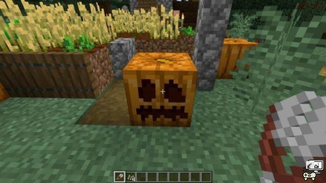 How to make a carved pumpkin in Minecraft?