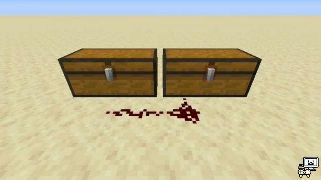 How to make a chest stuck in Minecraft?