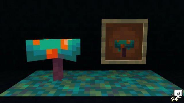 ¿Cómo hacer un hongo deformado en un palo en Minecraft?