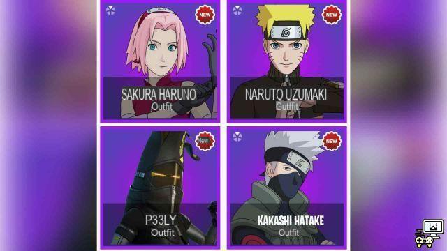 Pacchetti Fortnite Naruto: tutti e 4 i pacchetti, prezzi, dettagli e come ottenerli