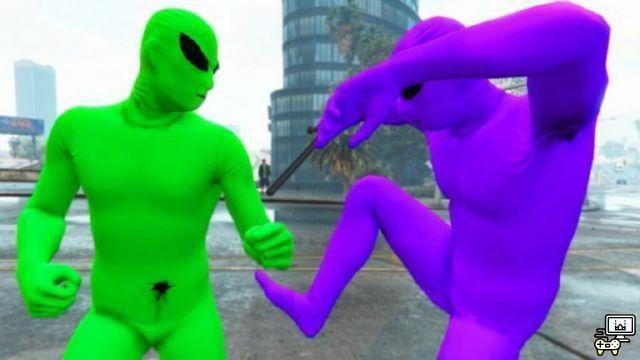 Explication de Alien War GTA Online Vert vs Violet